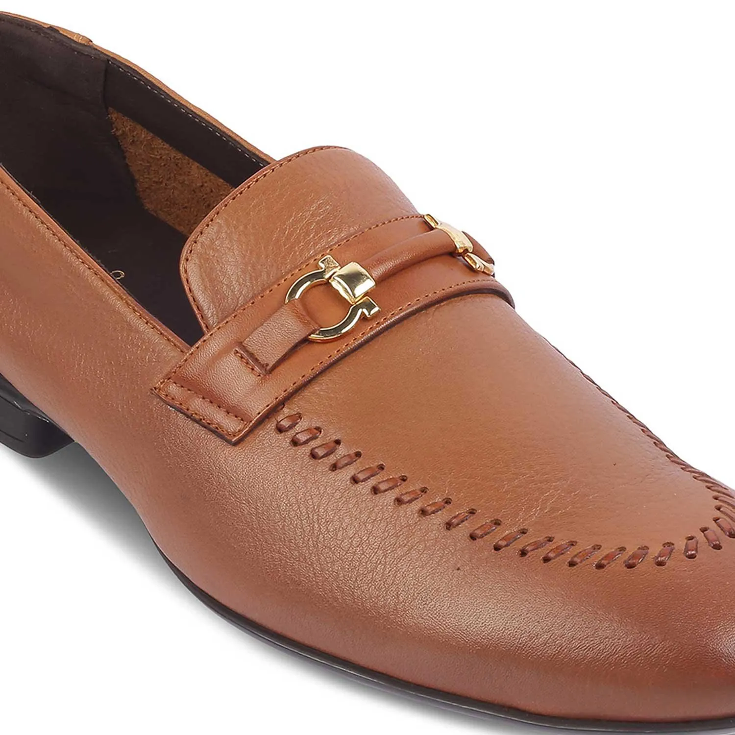 The Bologna Tan Men's Leather Loafers Tresmode