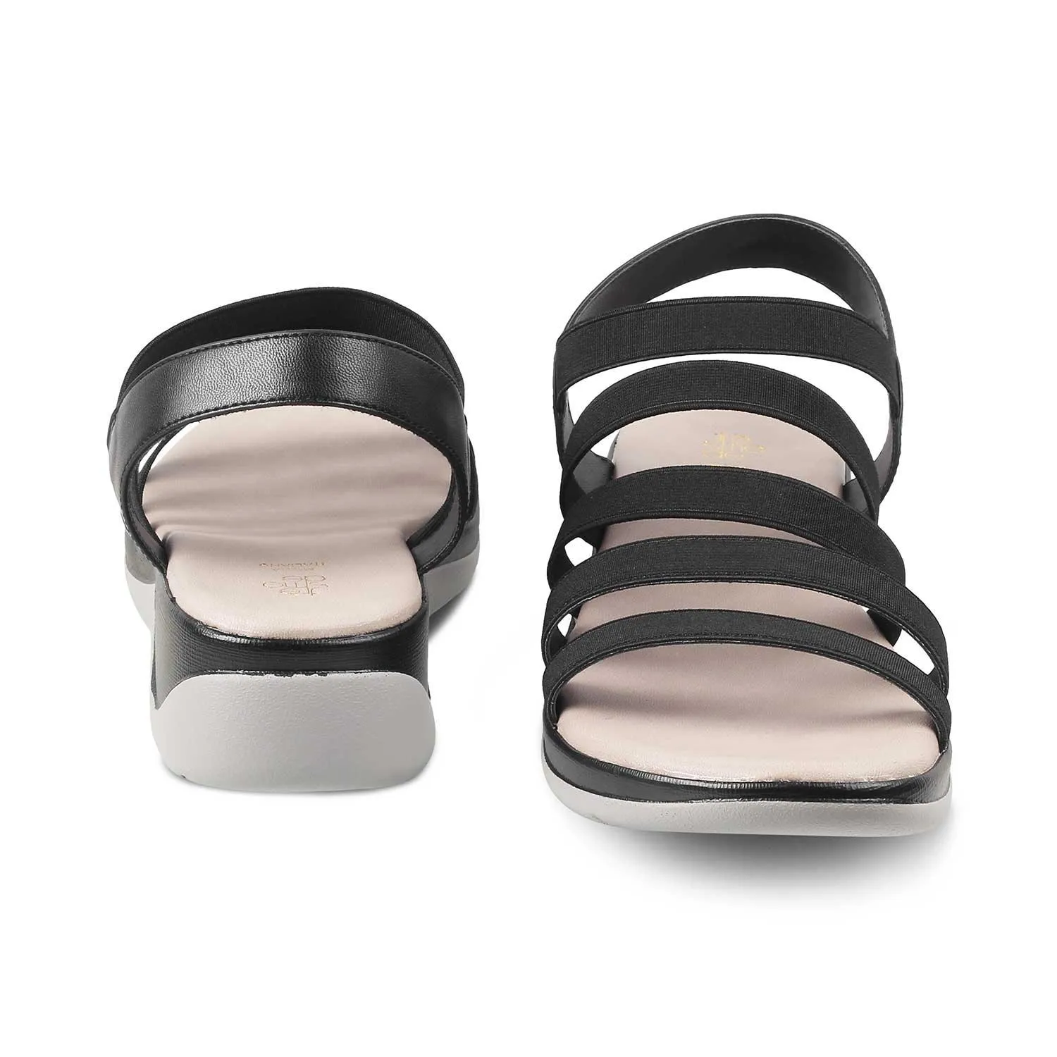 The Cab Black Women's Casual Wedge Sandals Tresmode