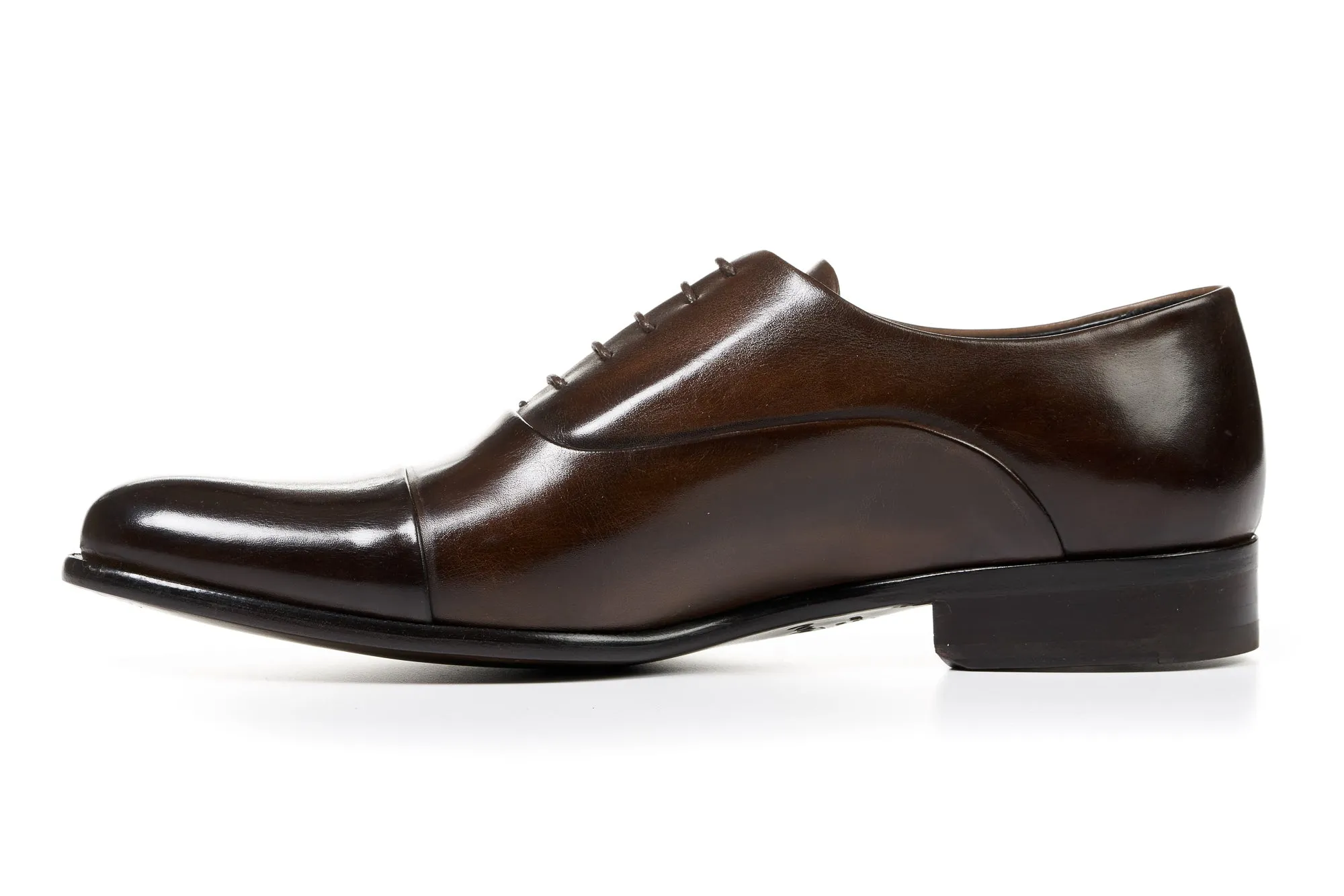 The Cagney Cap-Toe Oxford - Chocolate