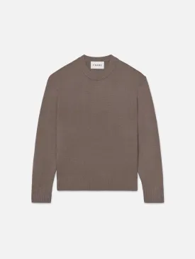 The Cashmere Crewneck Sweater -- Dry Rose