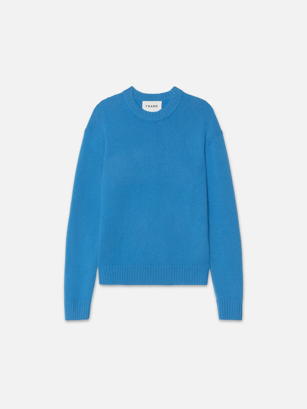 The Cashmere Crewneck Sweater -- Pop Blue