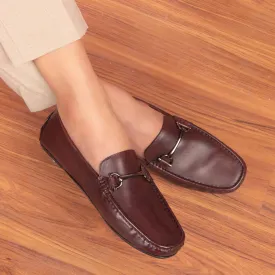 The Cecomf Brown Men's Leather Driving Loafers Tresmode