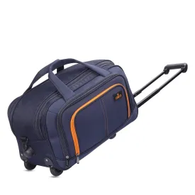 The Clownfish Ricardo 48 liters Polyester Travel Duffle Trolley Bag Duffel Bag with Wheels (Blue)