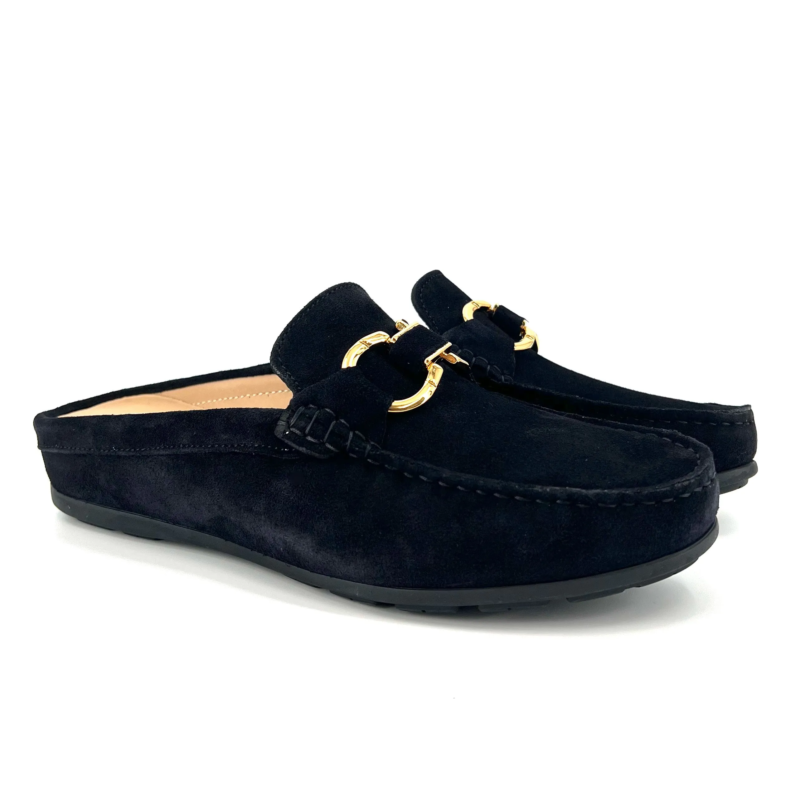 The Comfort Bit Mule in Navy