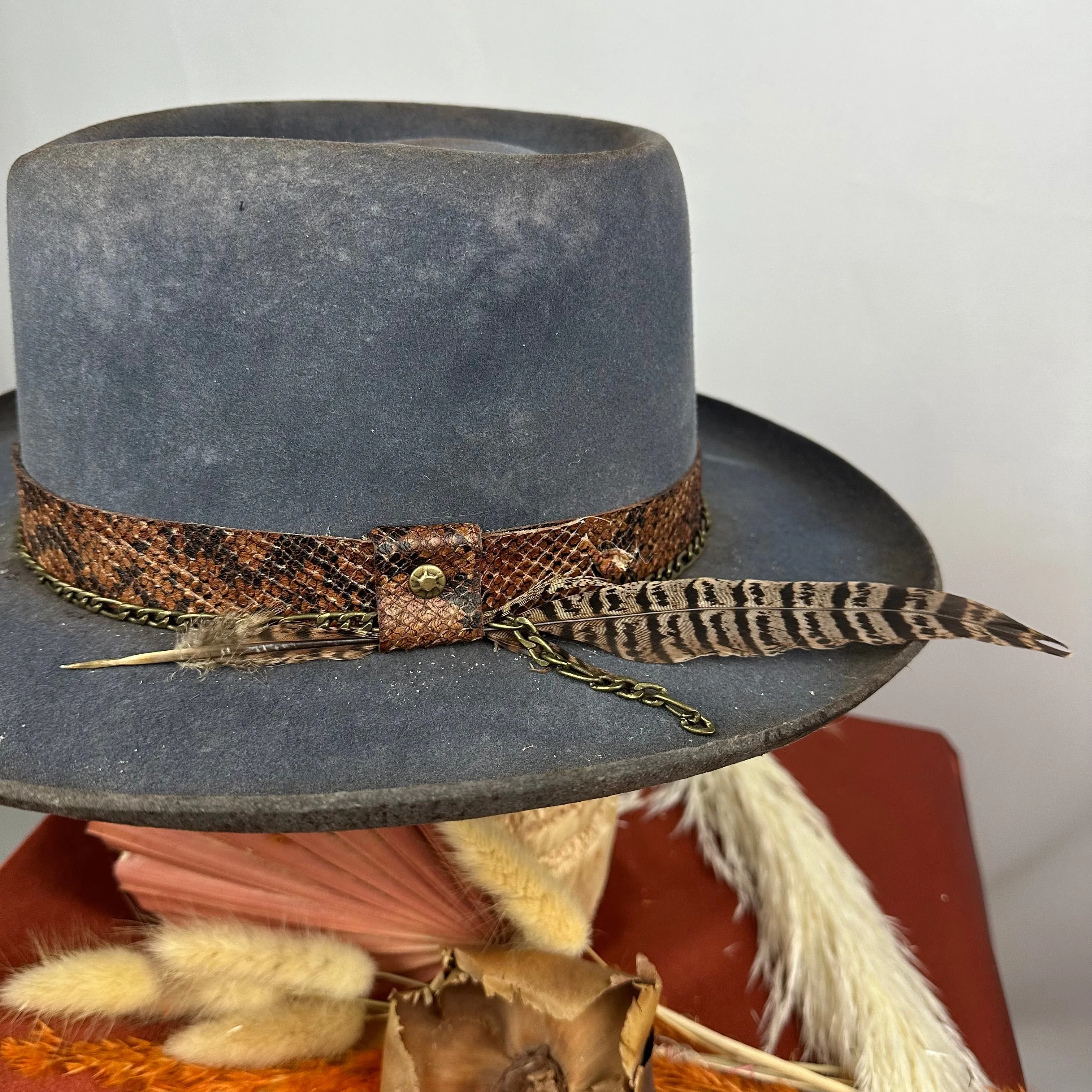 The Dirty Ronnie Charcoal Distressed Cowboy Hat