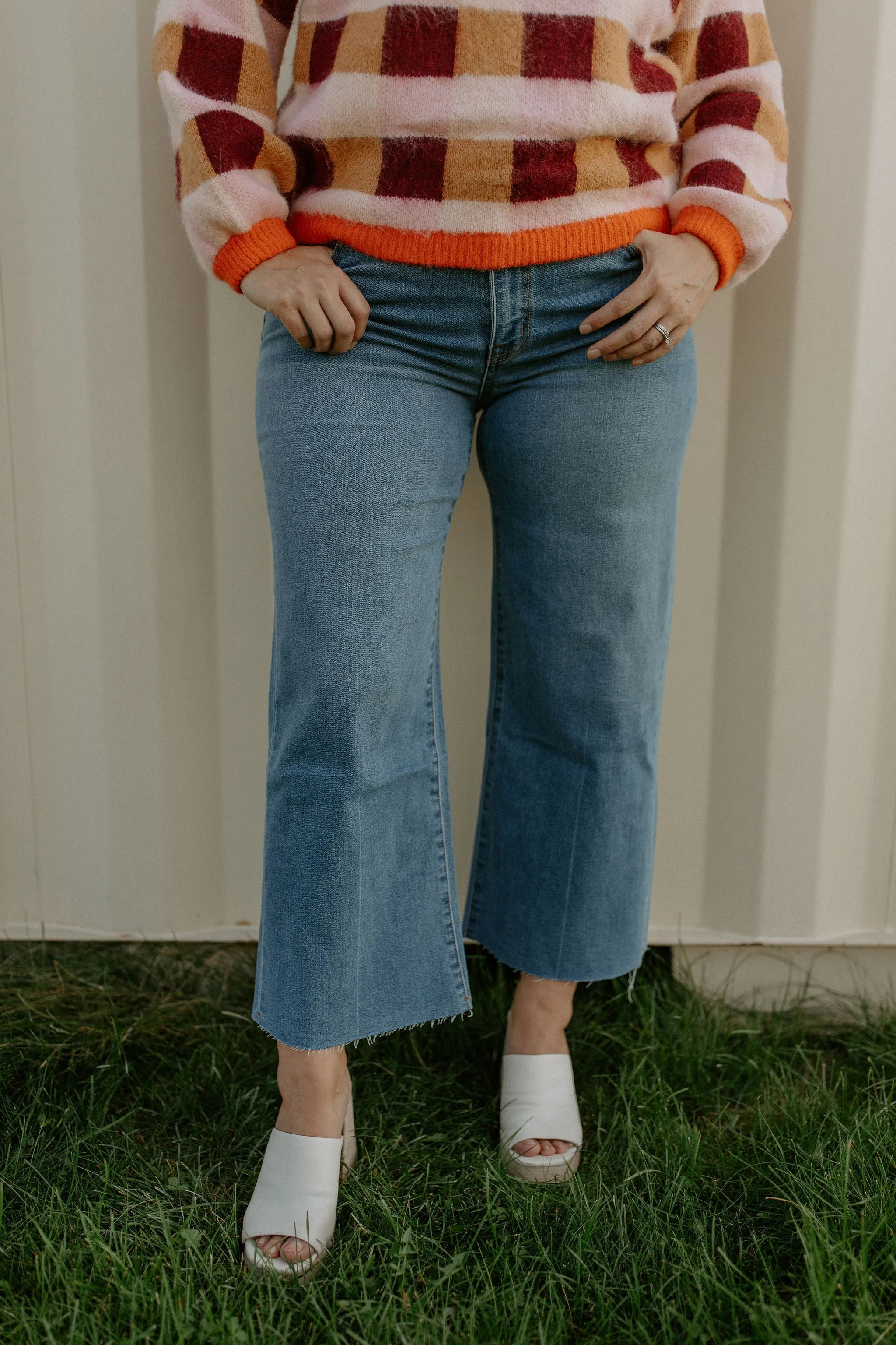 The Greta High Waist Culotte Denim - Larchmont