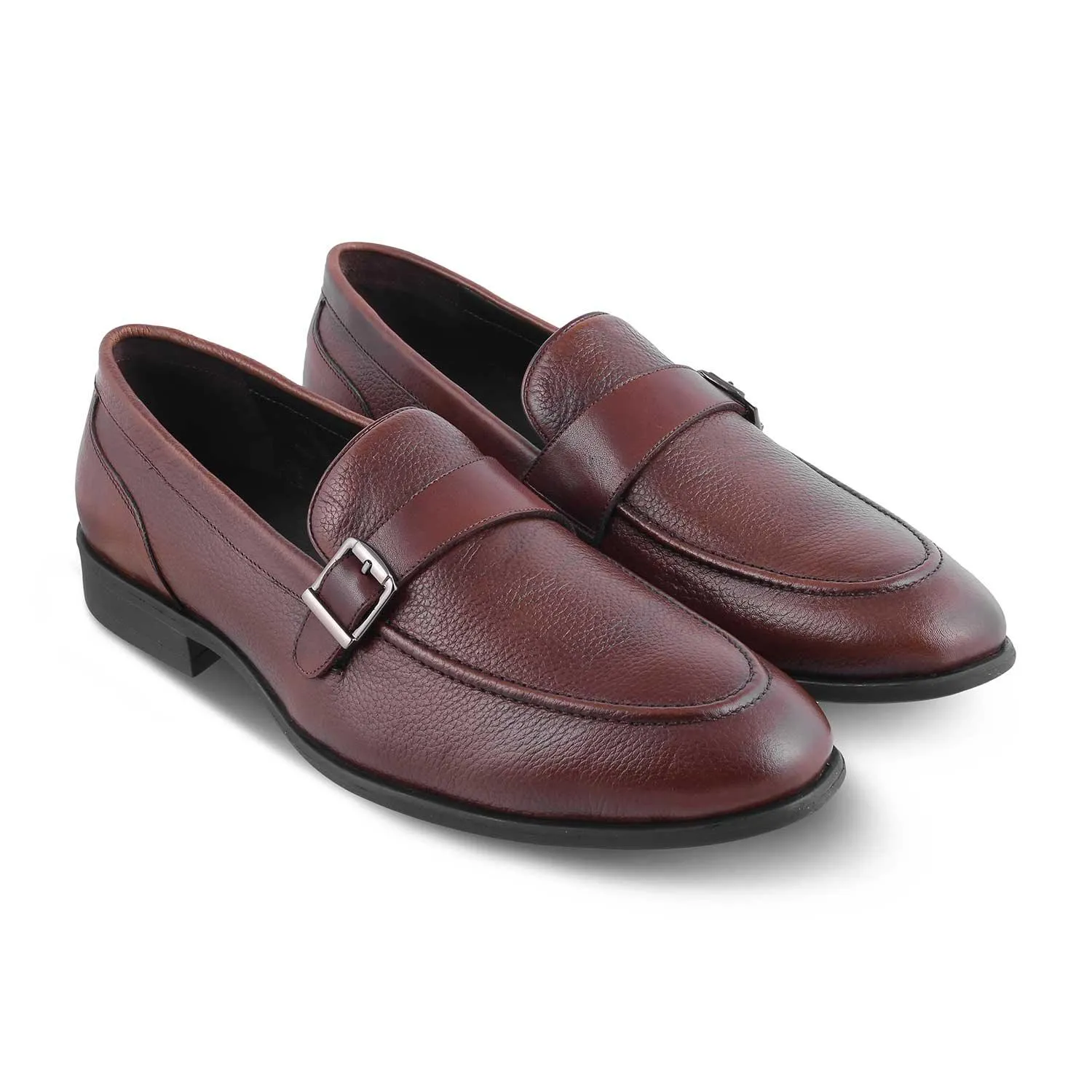 The Heiden Tan Men's Leather Loafers Tresmode