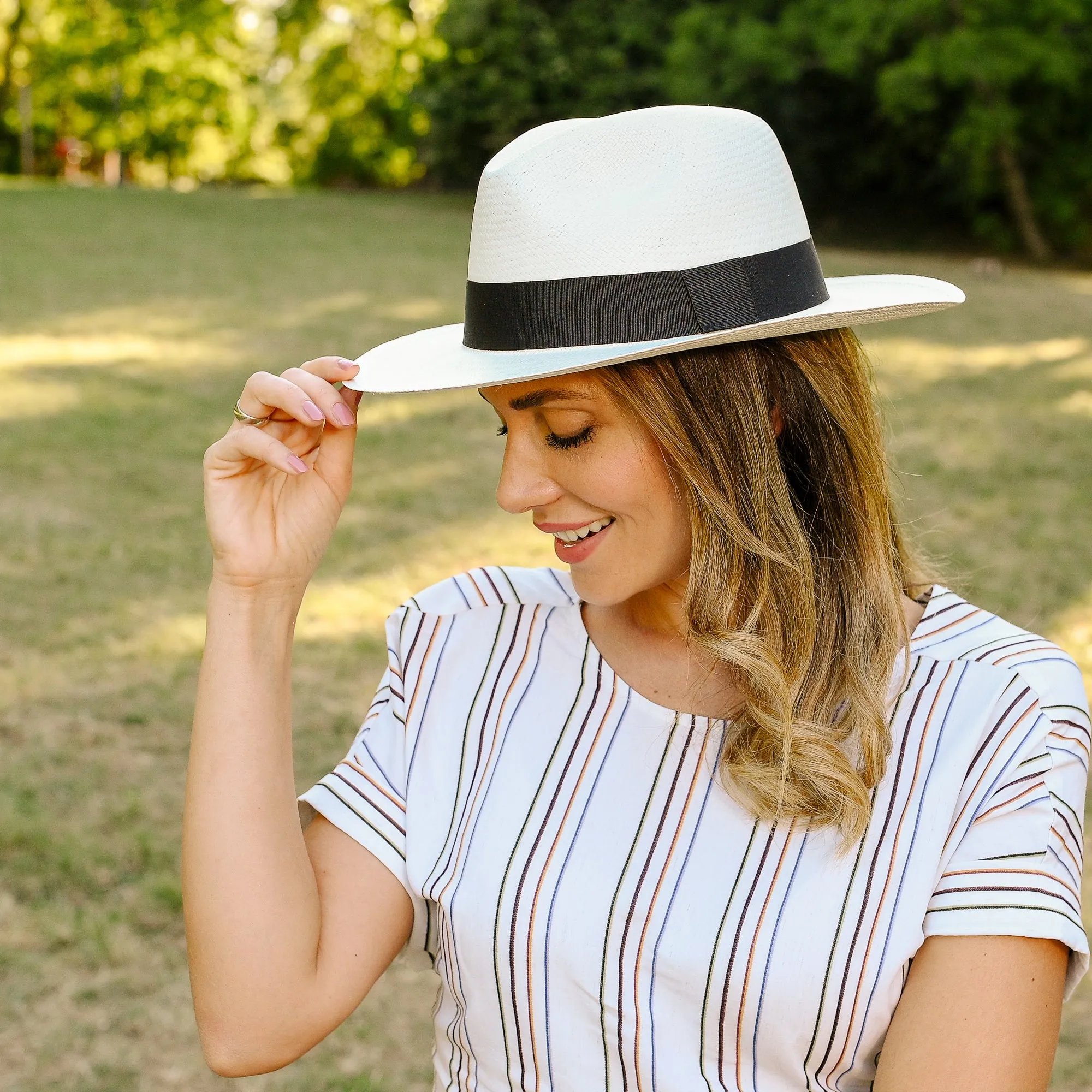 The Herring - Ladies Fedora Panama