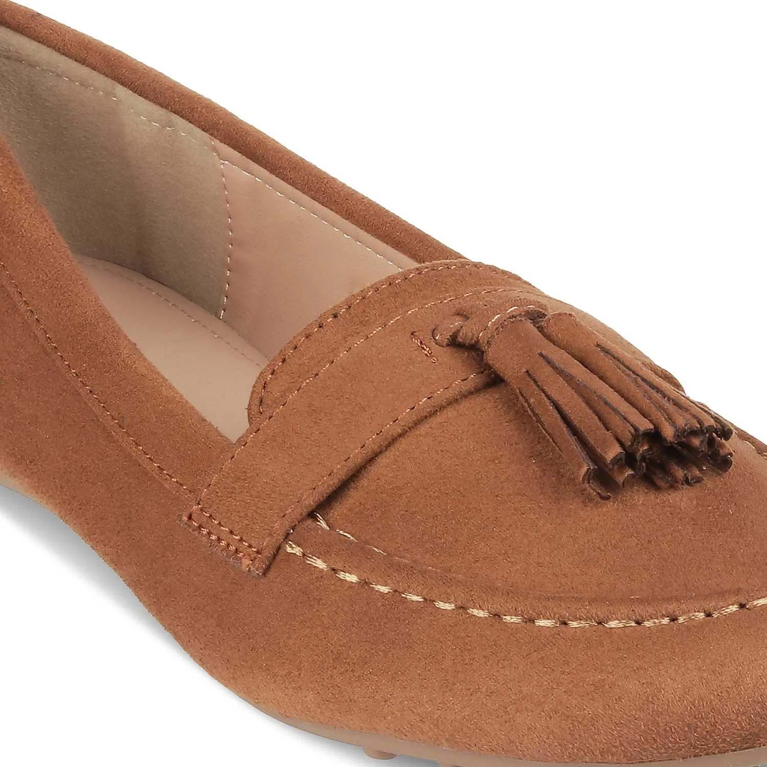 The Mia New Tan Women's Dress Loafers Tresmode