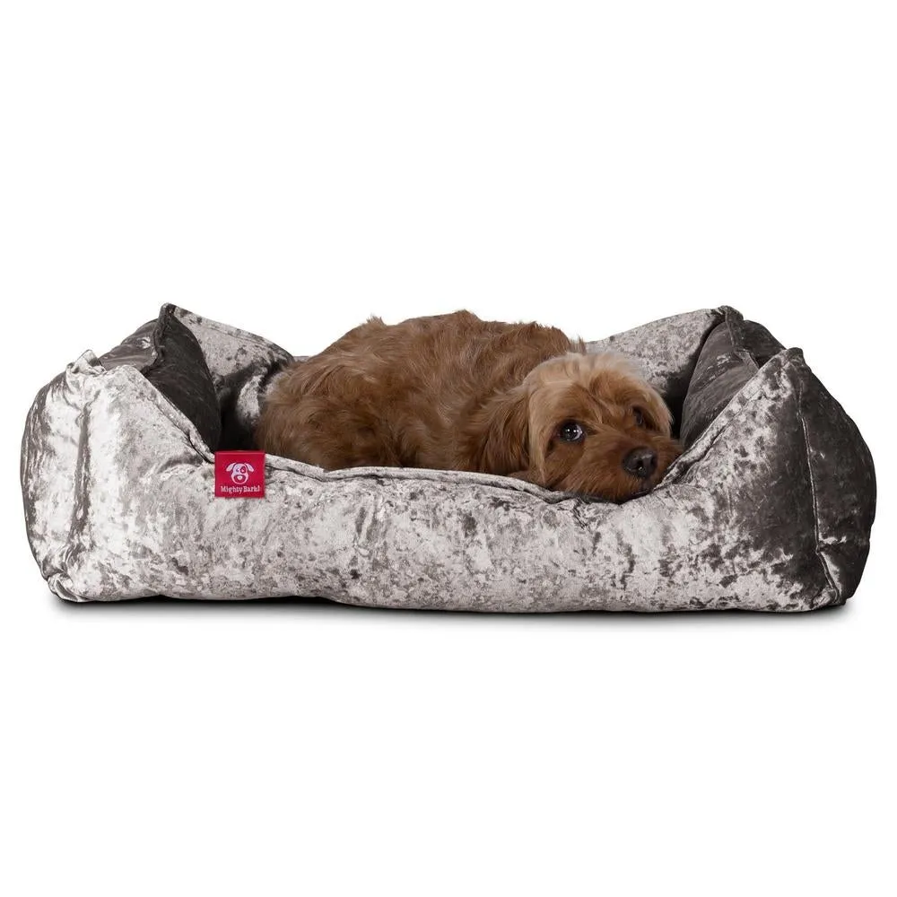 The Nest Orthopedic Memory Foam Dog Bed - Glitz Silver