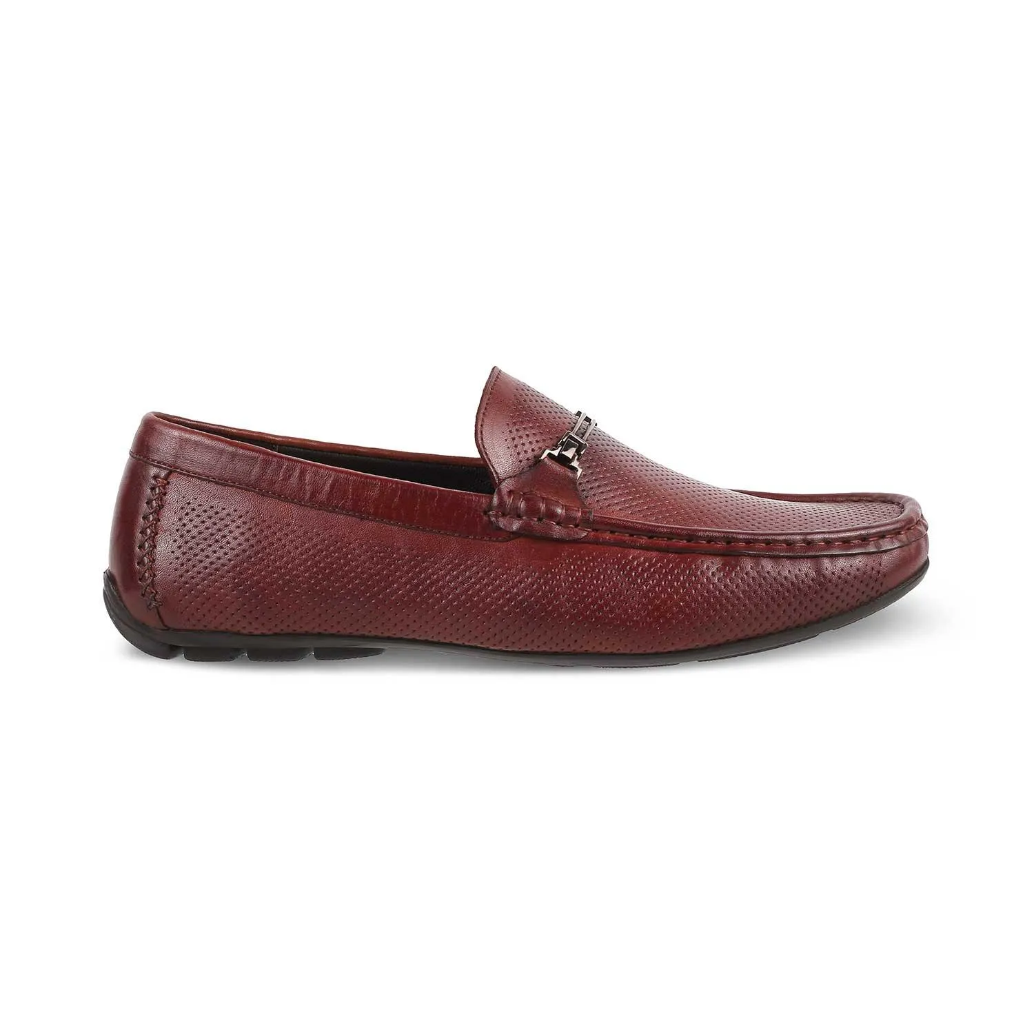 The Open-2 Brown Men's Leather Loafers Tresmode