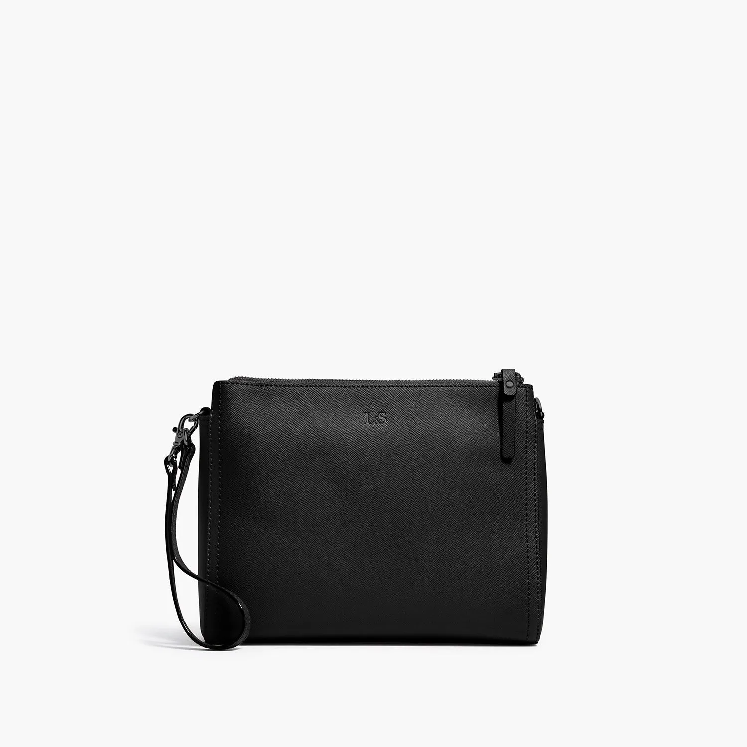 The Pearl - Saffiano Leather - Black / Gunmetal / Grey