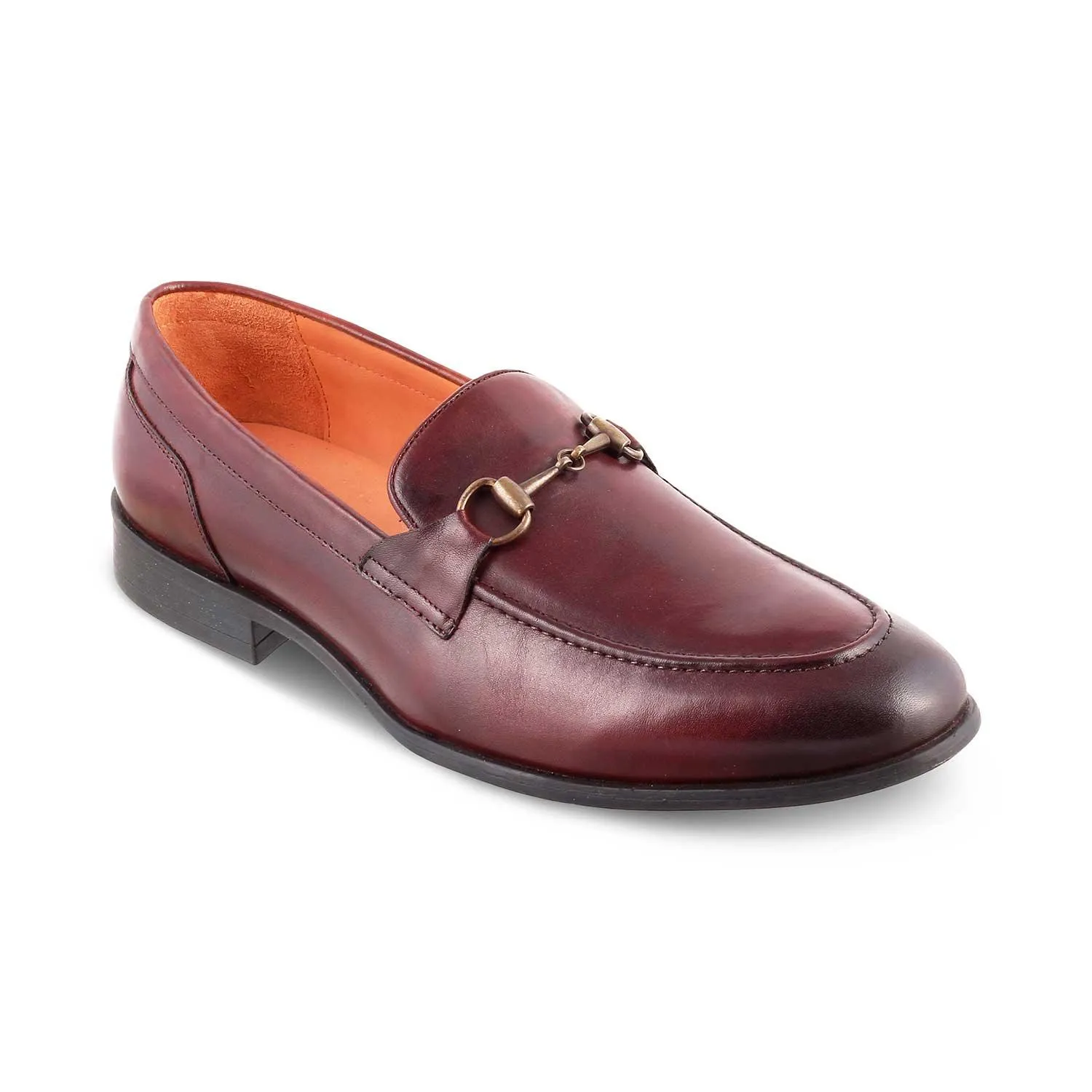 The Pierre Brown Men's Leather Horse-Bit Loafers Tresmode