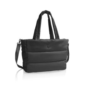 The Puffer Travel Tote - Black