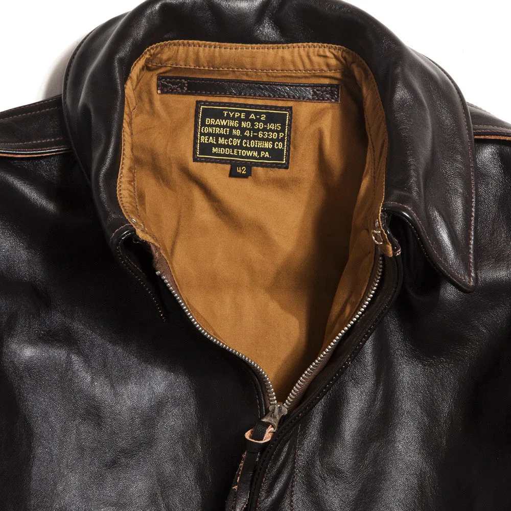 The Real McCoy's MJ12103 A-2 Flight Jacket Seal Brown