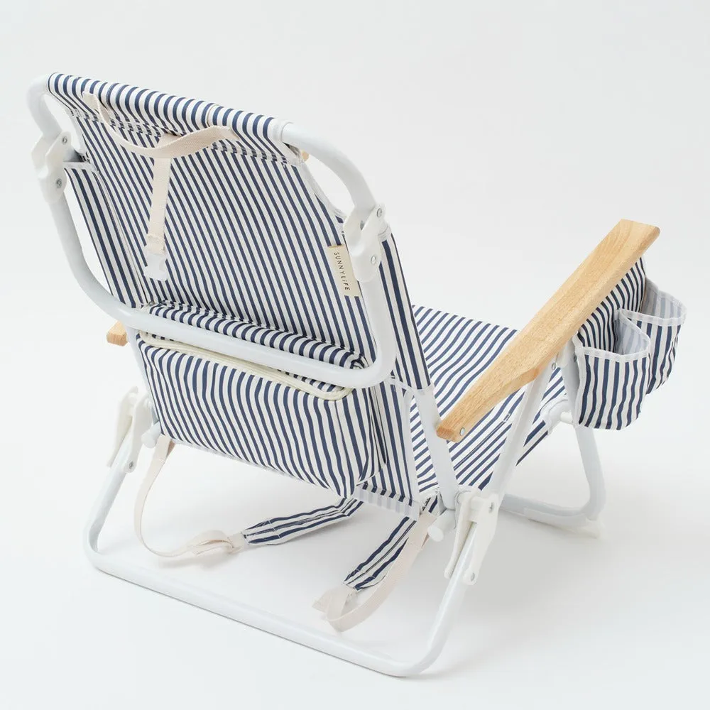 The Resort Luxe Beach Chair Coastal - Blue (COD Not Available)