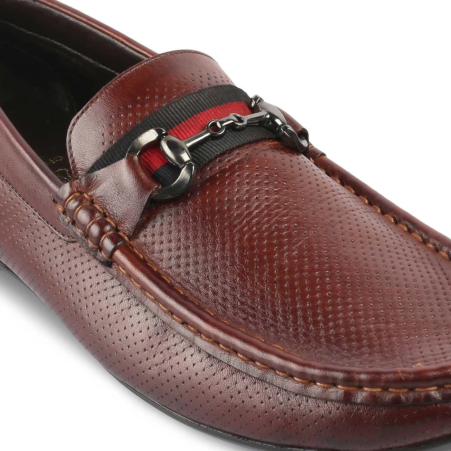 The Rottervam Brown Mens Driving Leather Loafer