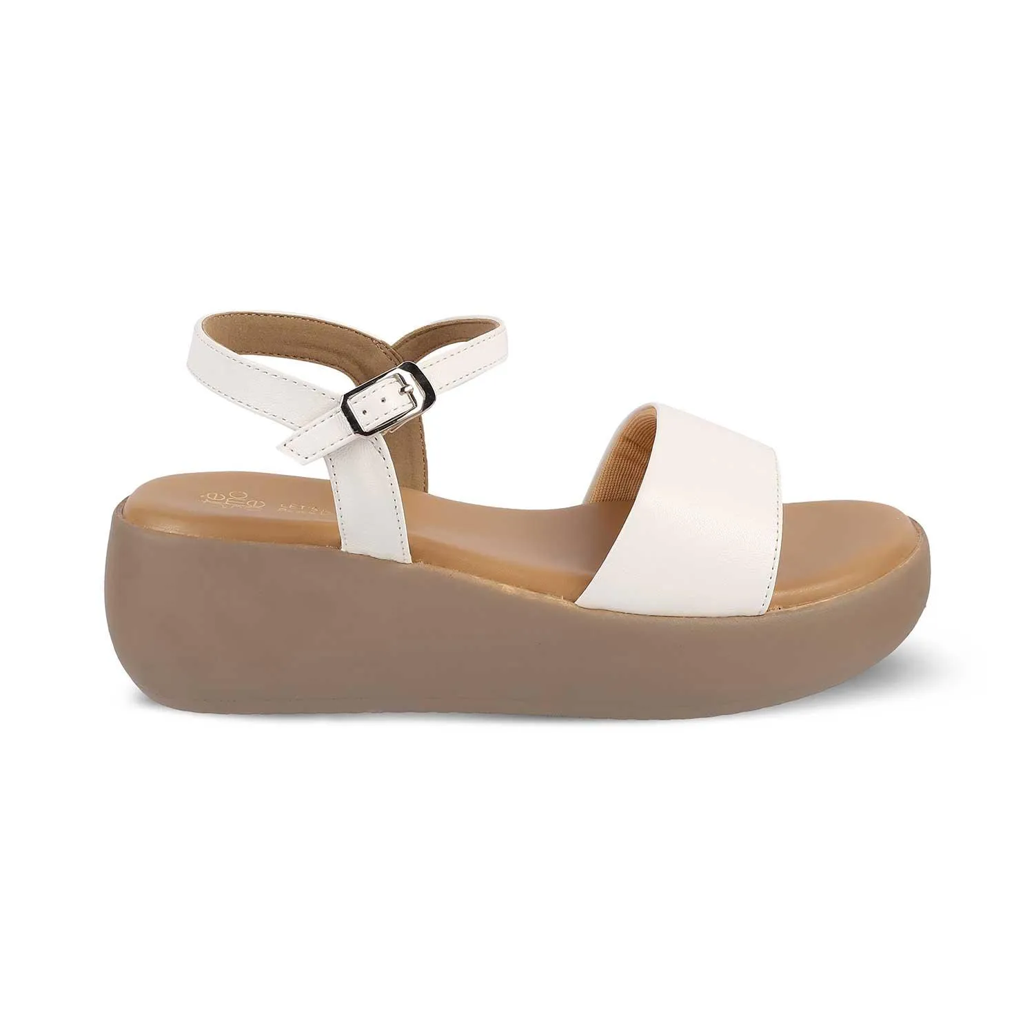 The Simpl White Women's Dress Wedge Sandals Tresmode