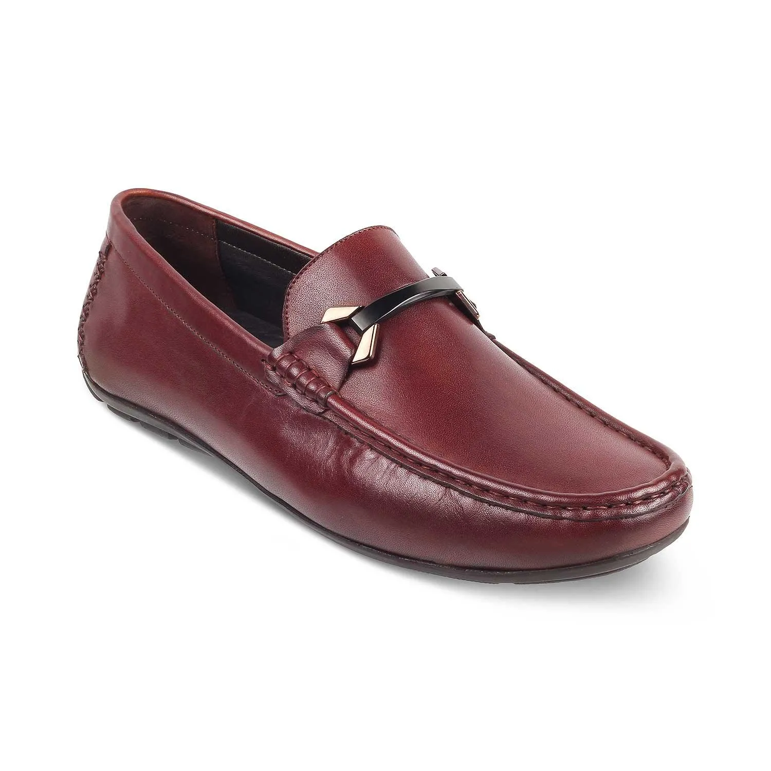 The Sobuck Tan Men's Leather Driving Loafers Tresmode