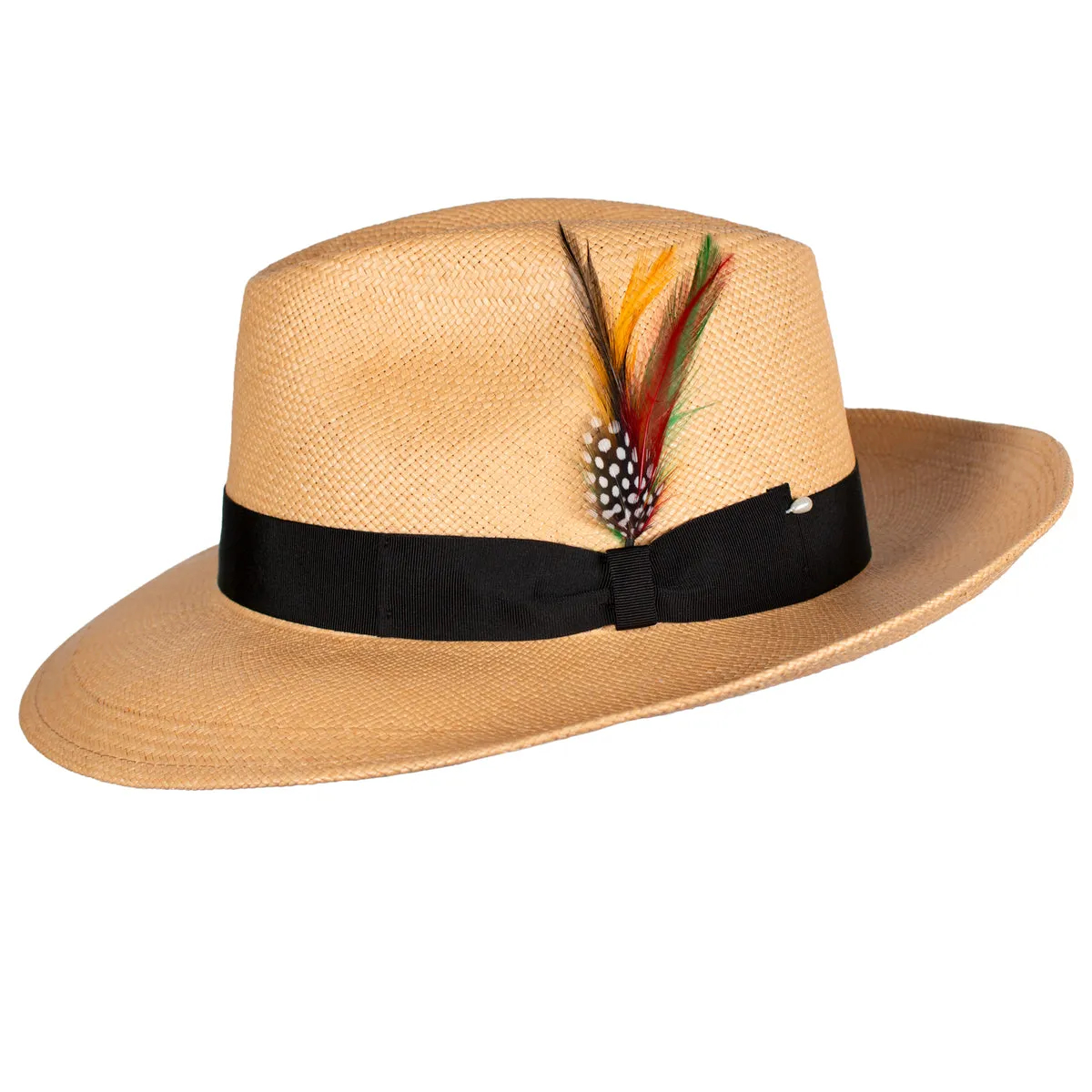 The Sophisticate Panama Straw Hat in Black