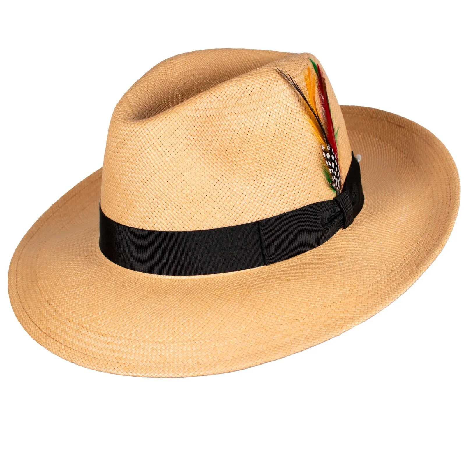 The Sophisticate Panama Straw Hat in Black