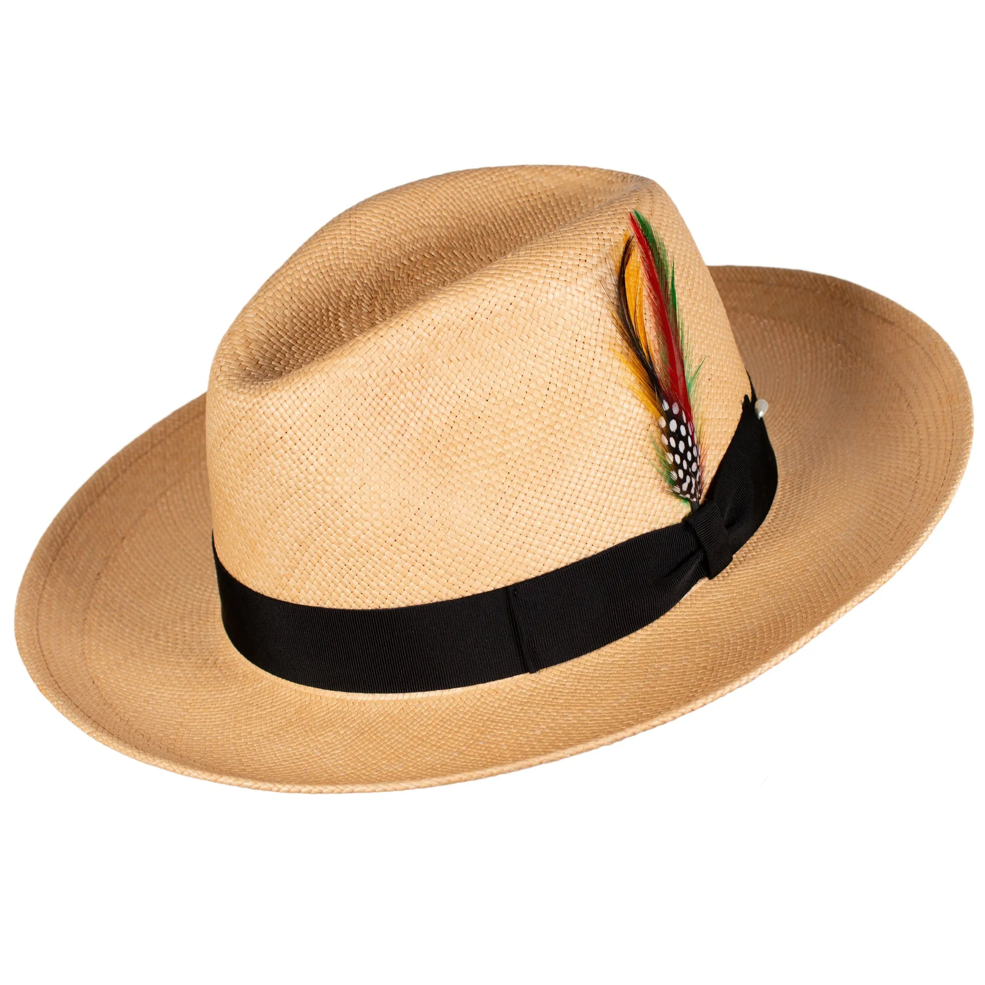 The Sophisticate Panama Straw Hat in Black