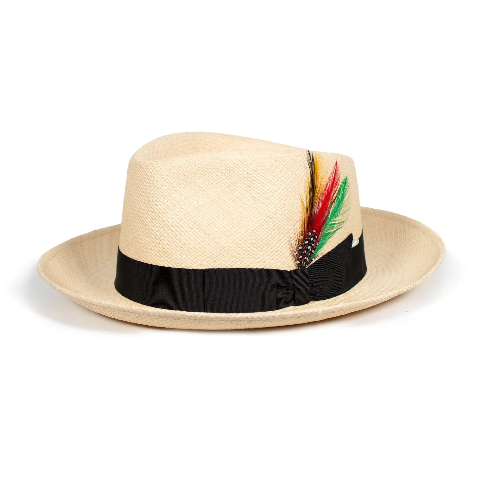 The Sophisticate Panama Straw Hat in Black