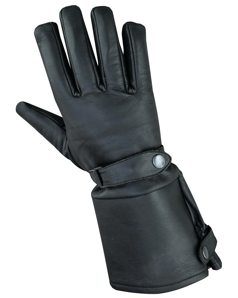 The Storm Breaker - Men's Gauntlet Leather Gloves - DS27