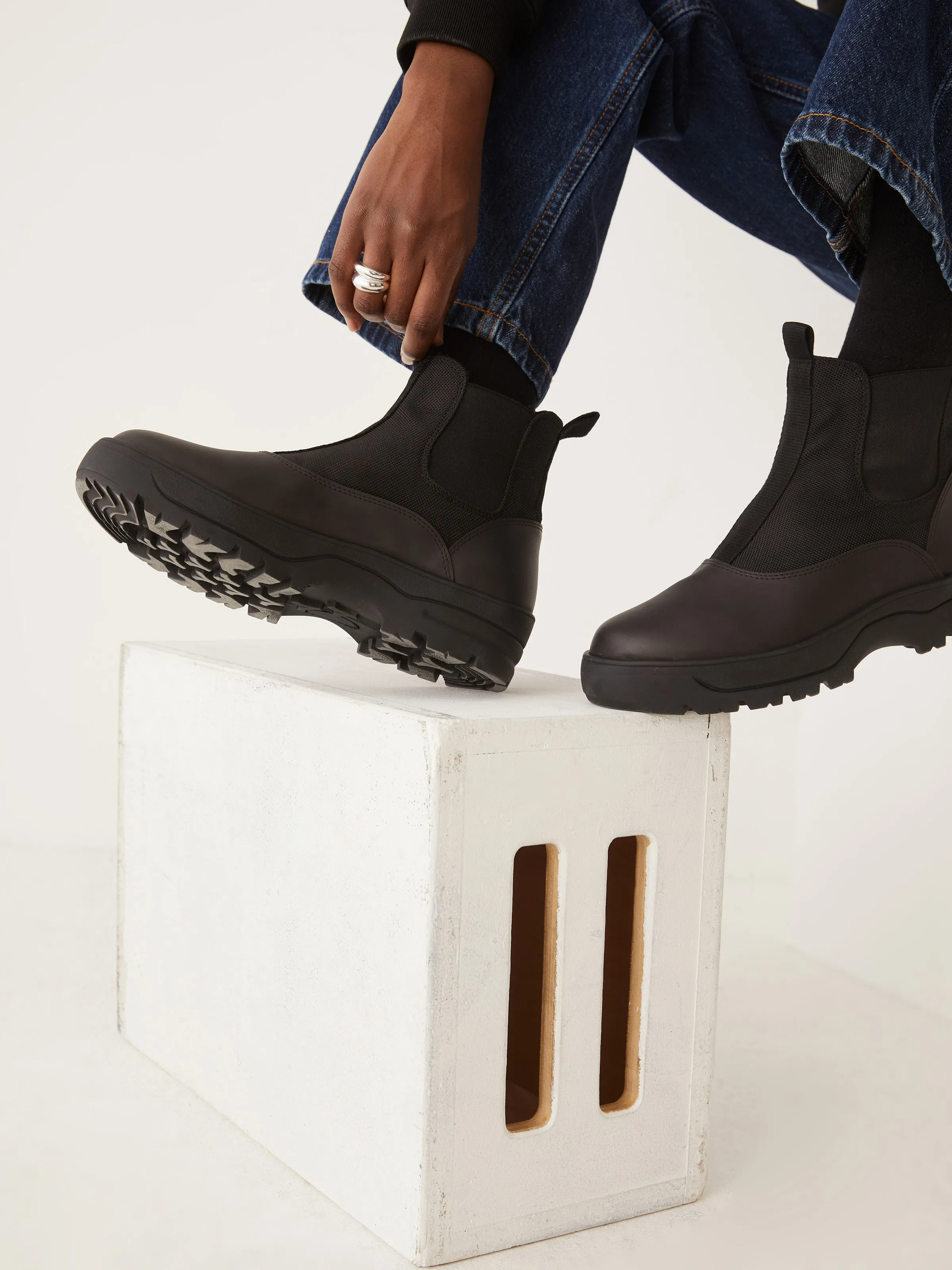 The Thesus x Frank And Oak Anyday Rainboot in Black