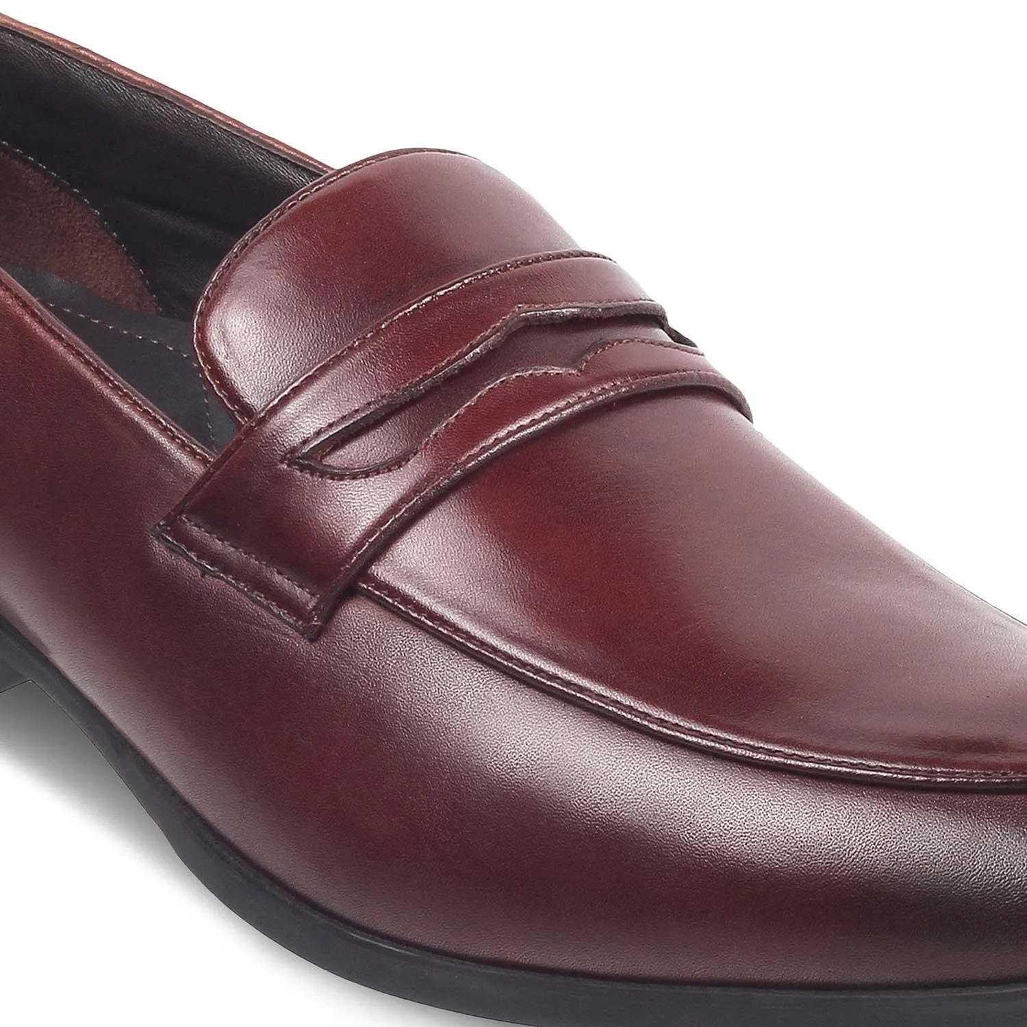 The Toslip Tan Men's Leather Penny Loafers Tresmode