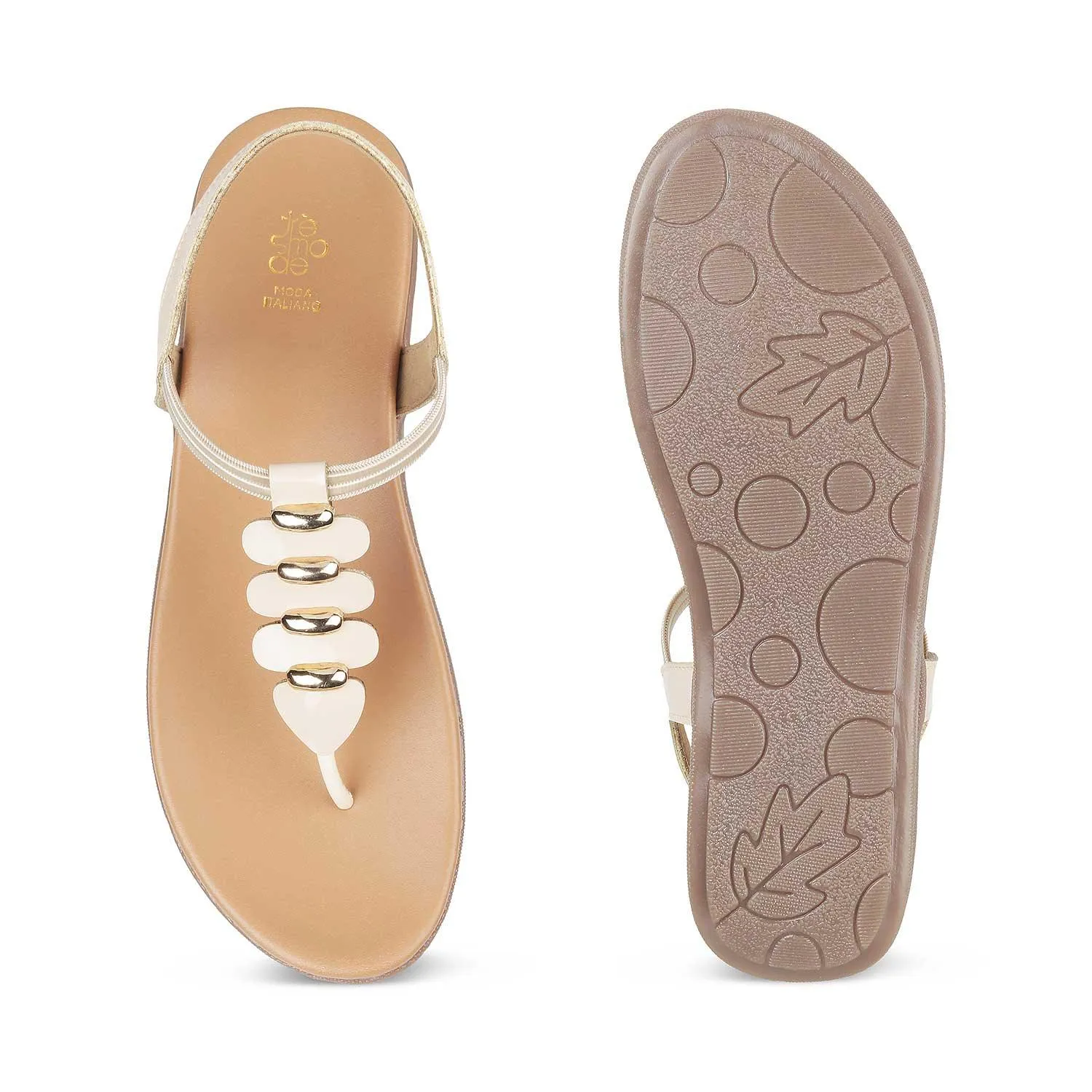 The Velencia Beige Women's Casual Flats Tresmode