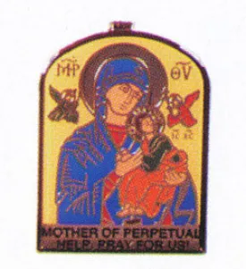 Theotokos Orthodox Visor Clips