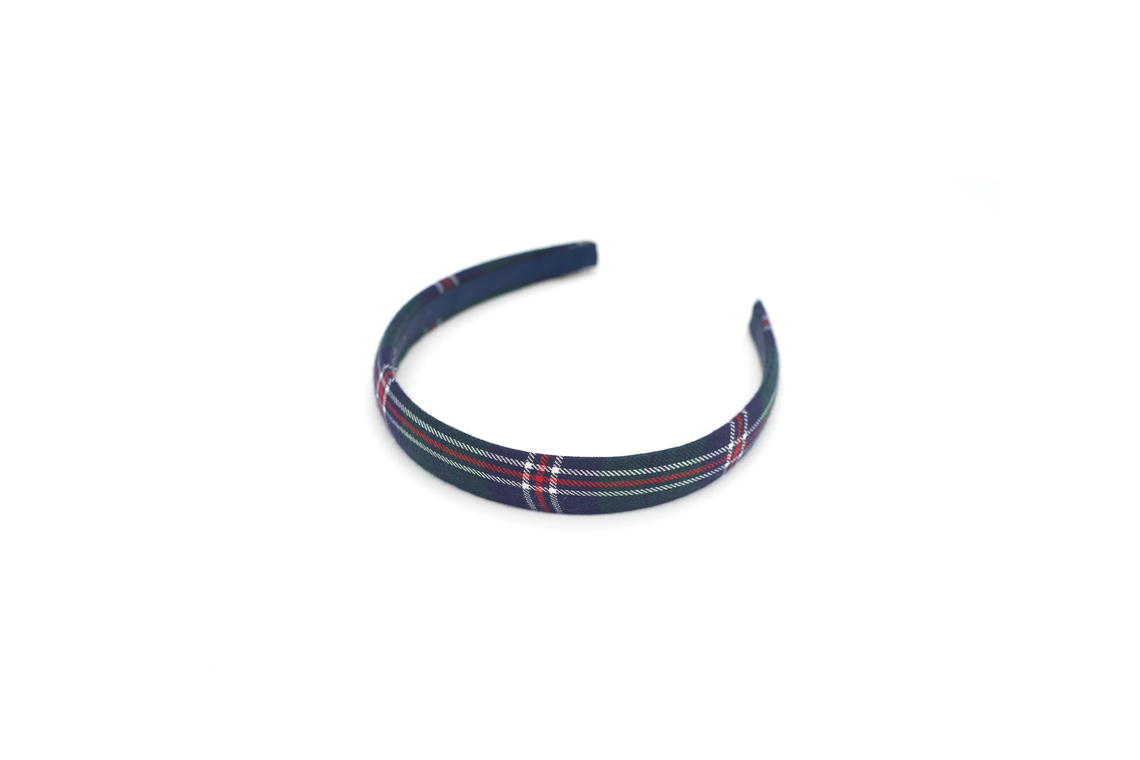 Thick Headband - Fiaba Blue Tartan