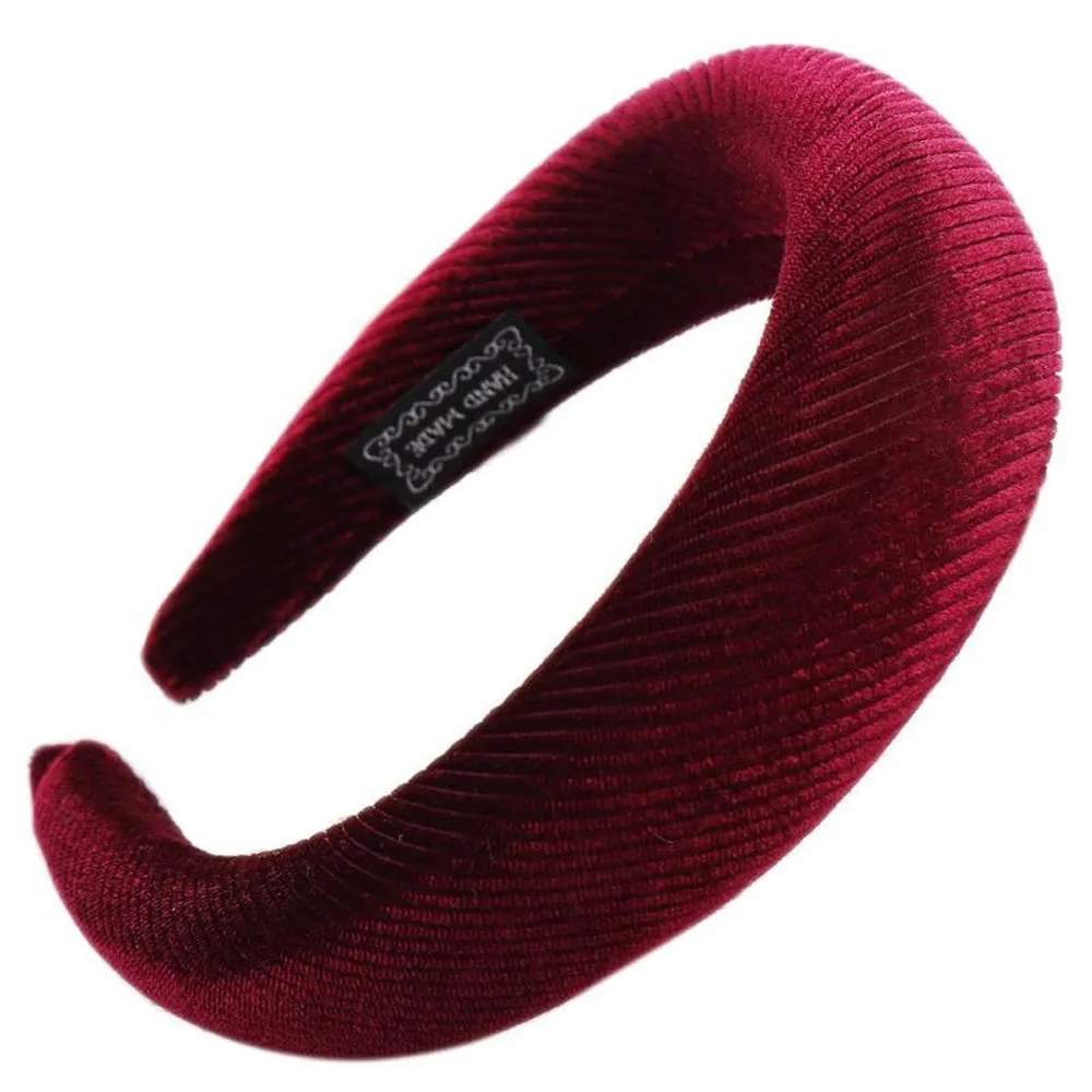 Thick Padded Ribbed Velvet HAIRBAND Headbands