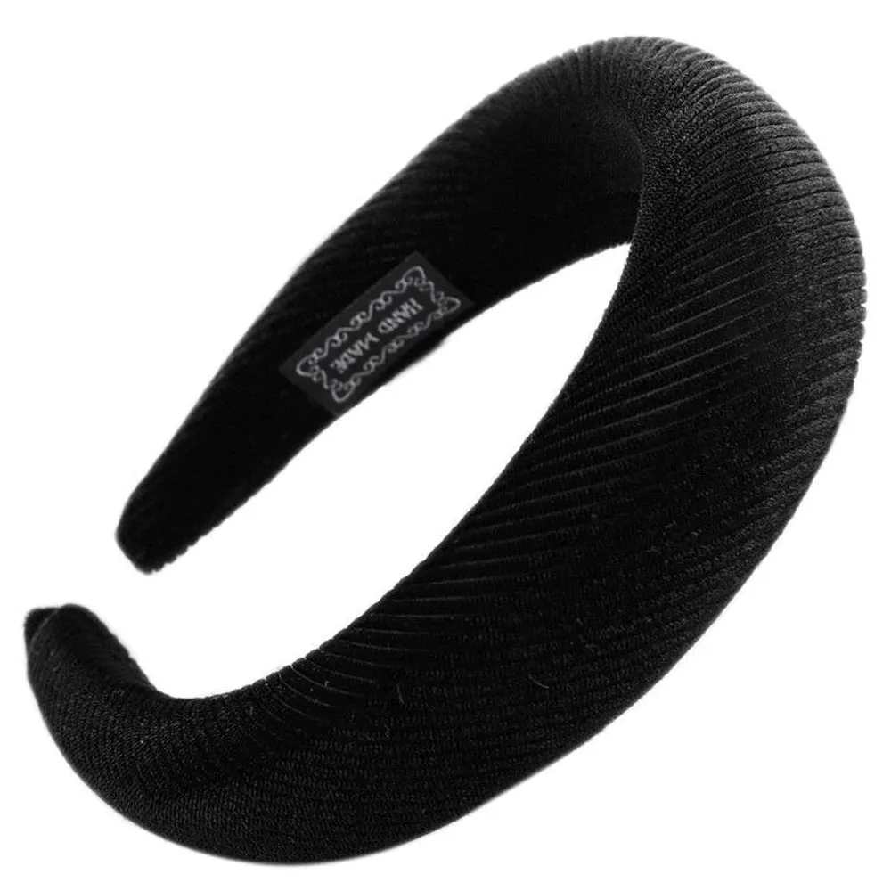 Thick Padded Ribbed Velvet HAIRBAND Headbands