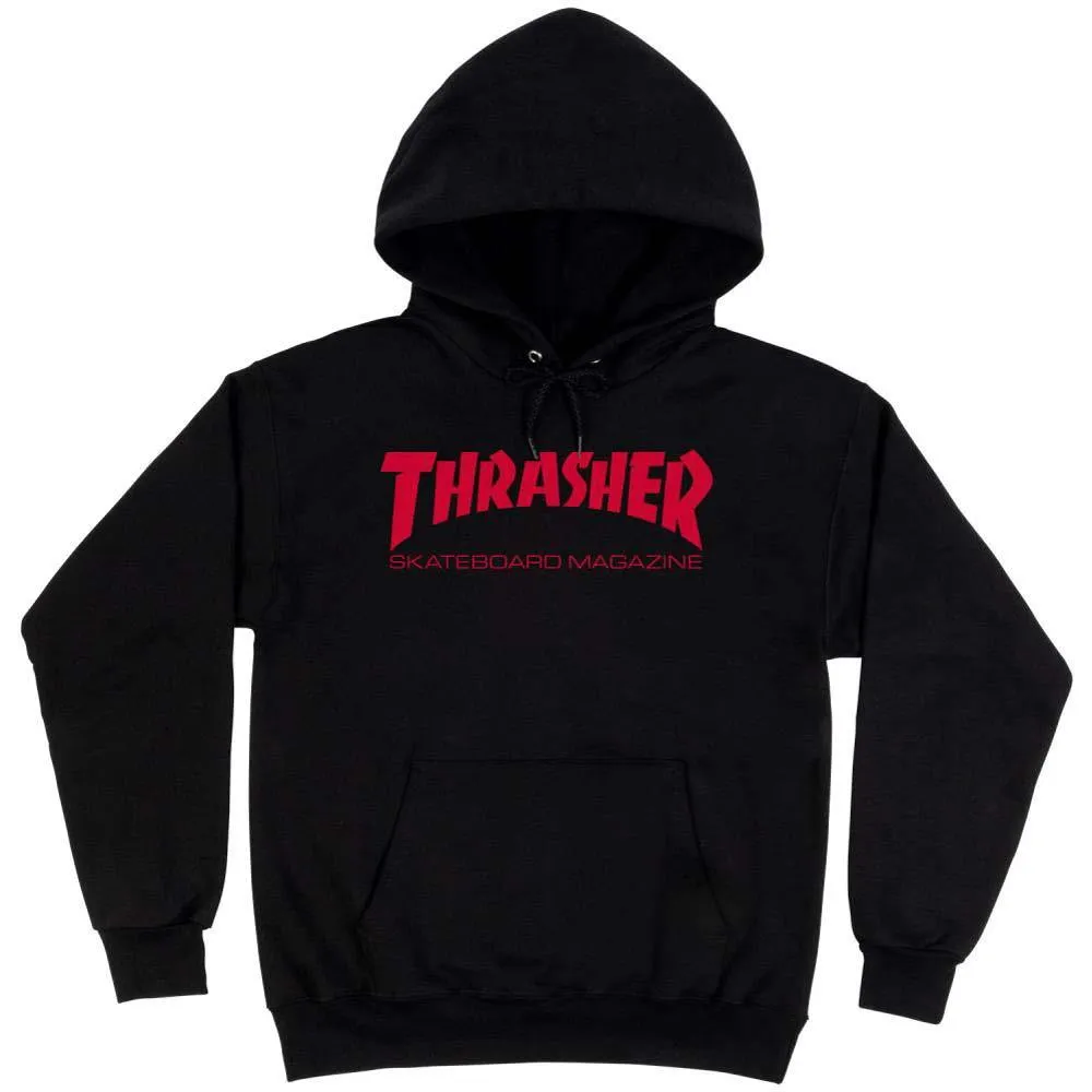 Thrasher Magazine Hooded Sweatshirt Skate Mag Black/Red