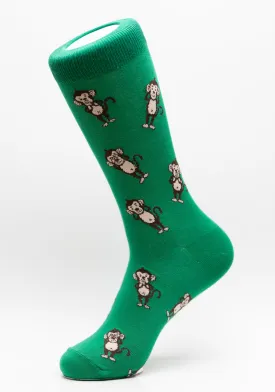 Three Wise Monkey Crew Socks