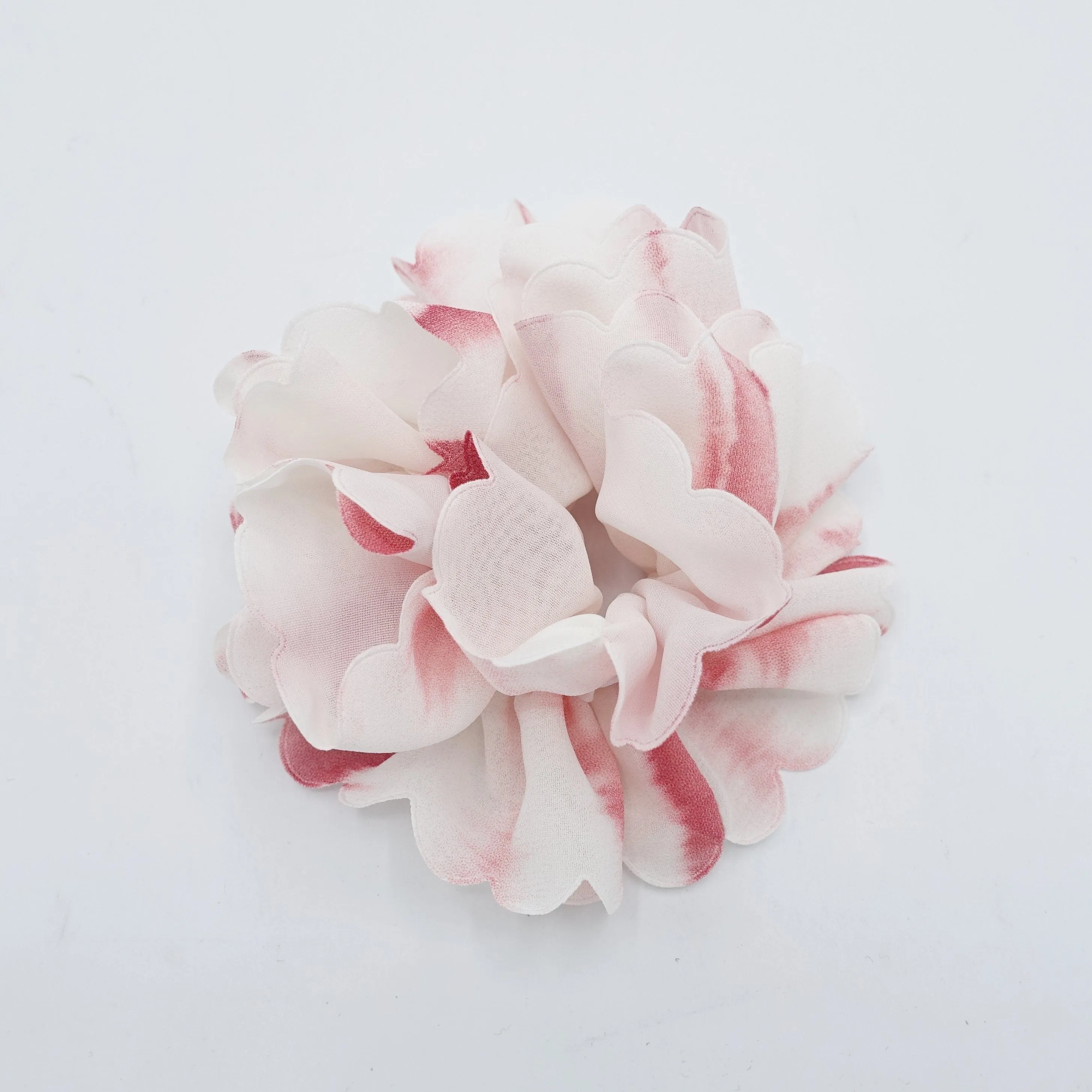 tie dye petal scrunchies chiffon hair elastic scrunchie for women