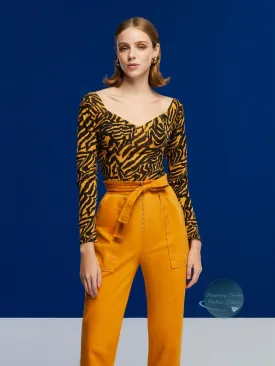 Tiger Print Bodysuit