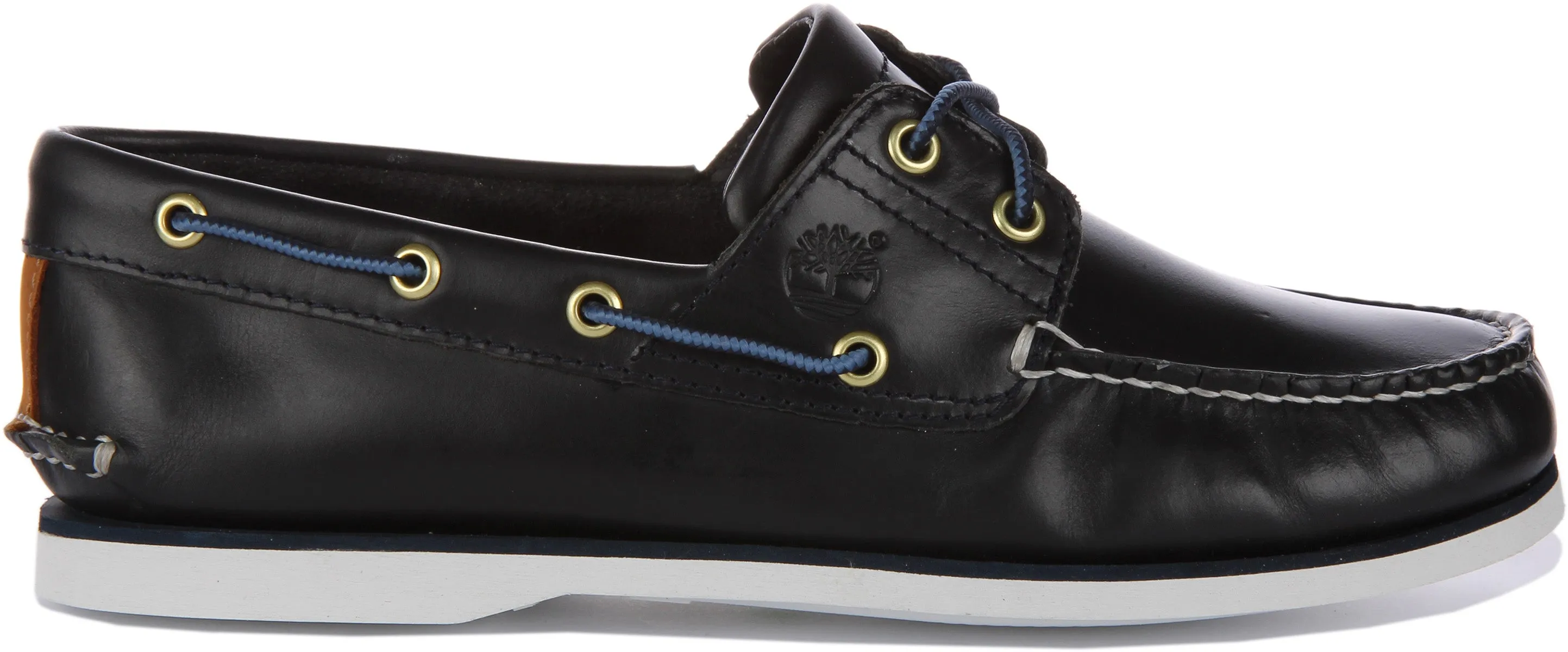 Timberland A5Qu8 2 Eyelet Boat Shoes In Navy For Men