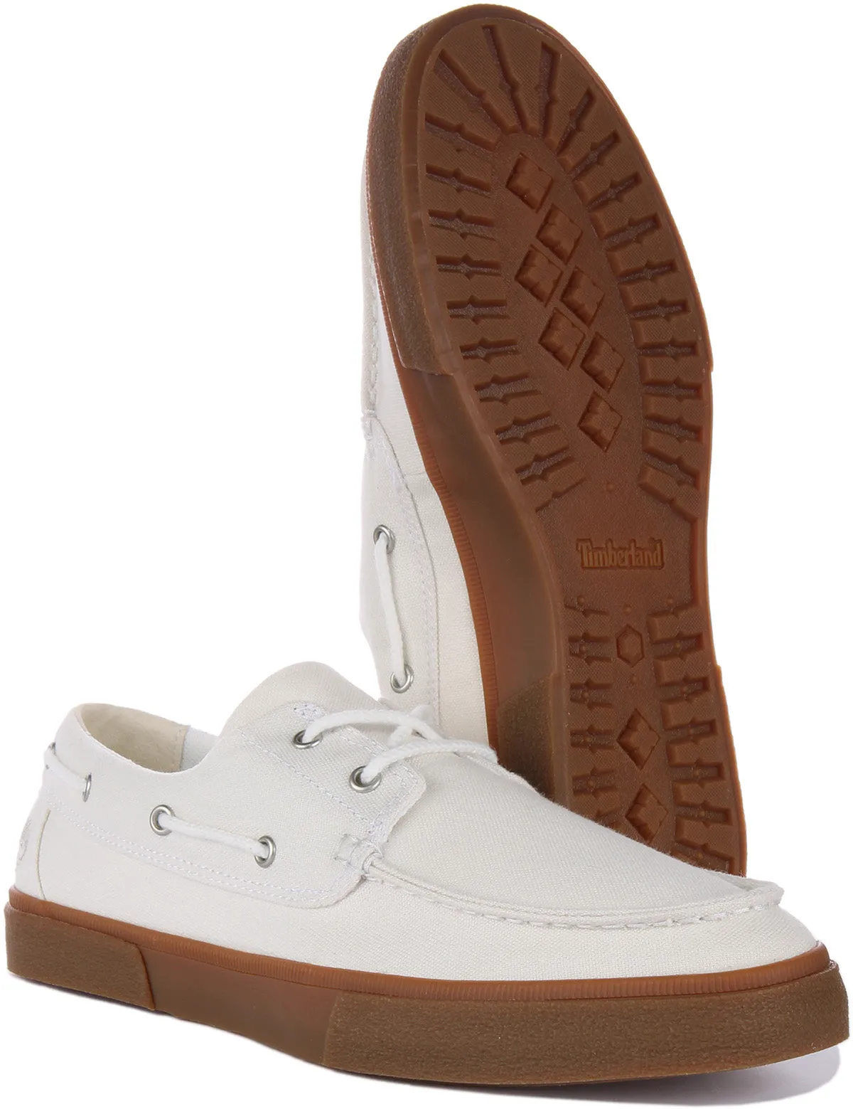 Timberland A5Zdn Union Wharf Boat Shoes In White For Men