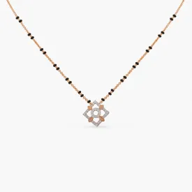 Timeless CZ Charm Silver Mangalsutra