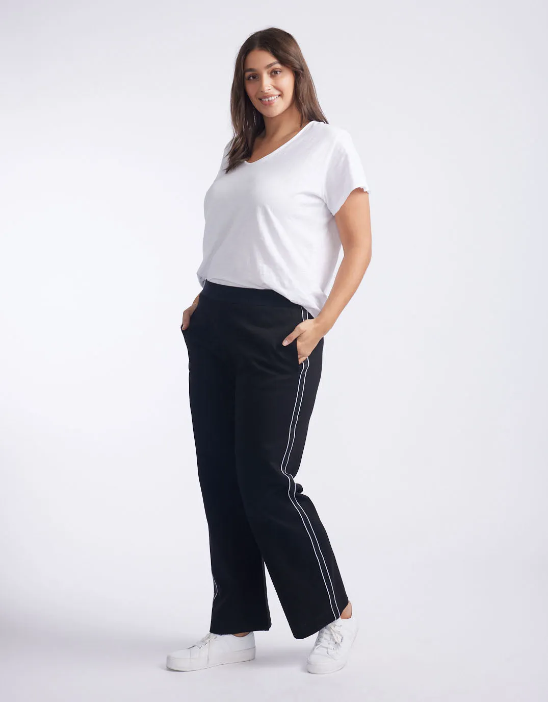 Timeless Straight Leg Ponte Pant - French Tape