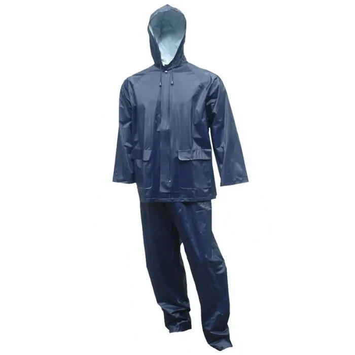 TINGLEY RUBBER CORP S62211.XL Tuff-Enuff Plus 2-Piece Suit, Navy, X-Large, 1 Each