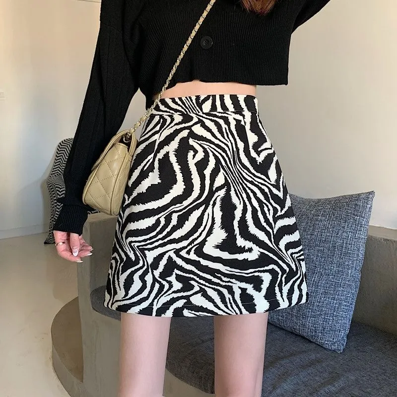 Tiny Temptations Zebra Print Mini Skirt