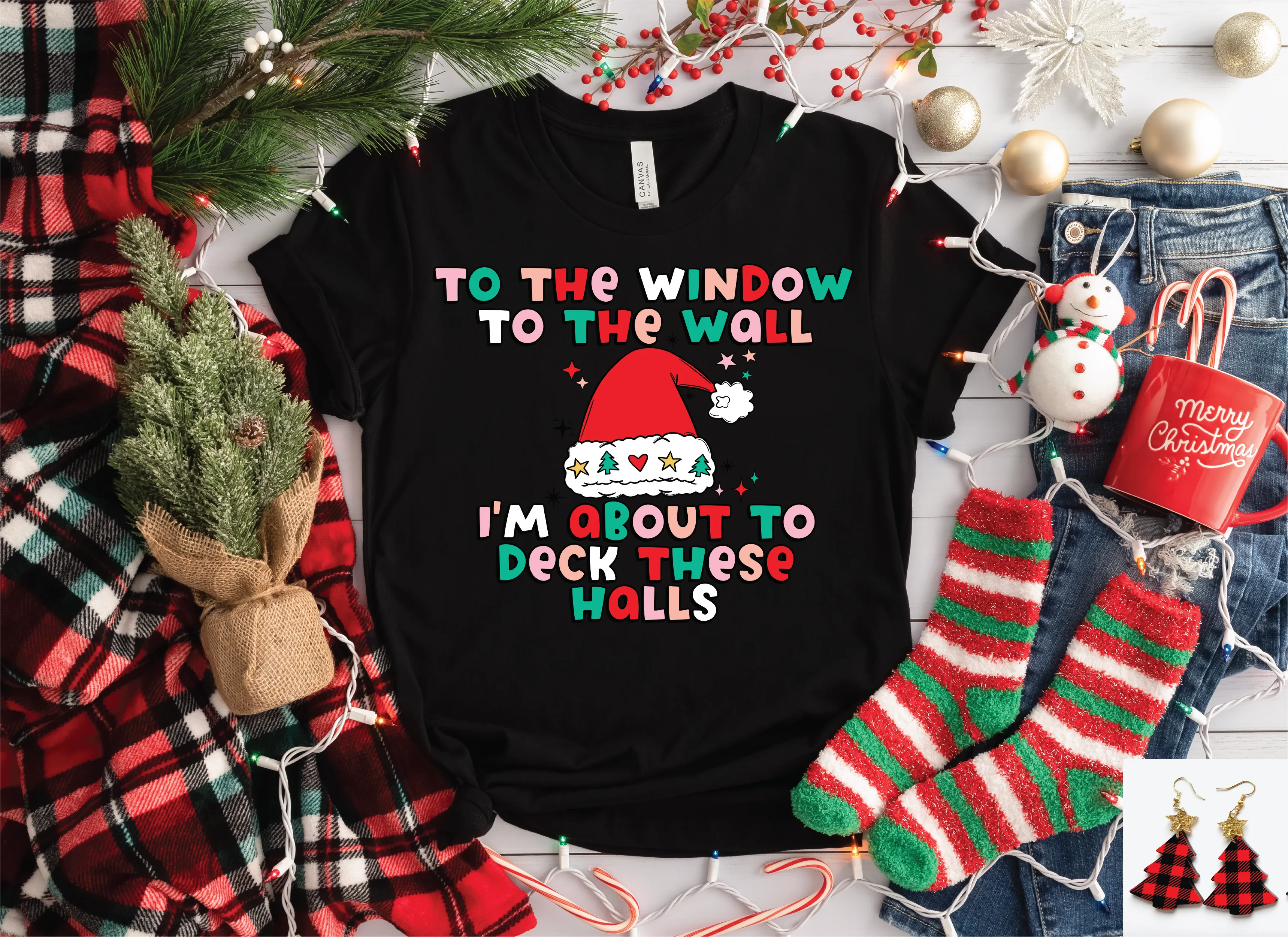 To The Window, To The Wall Christmas Tee