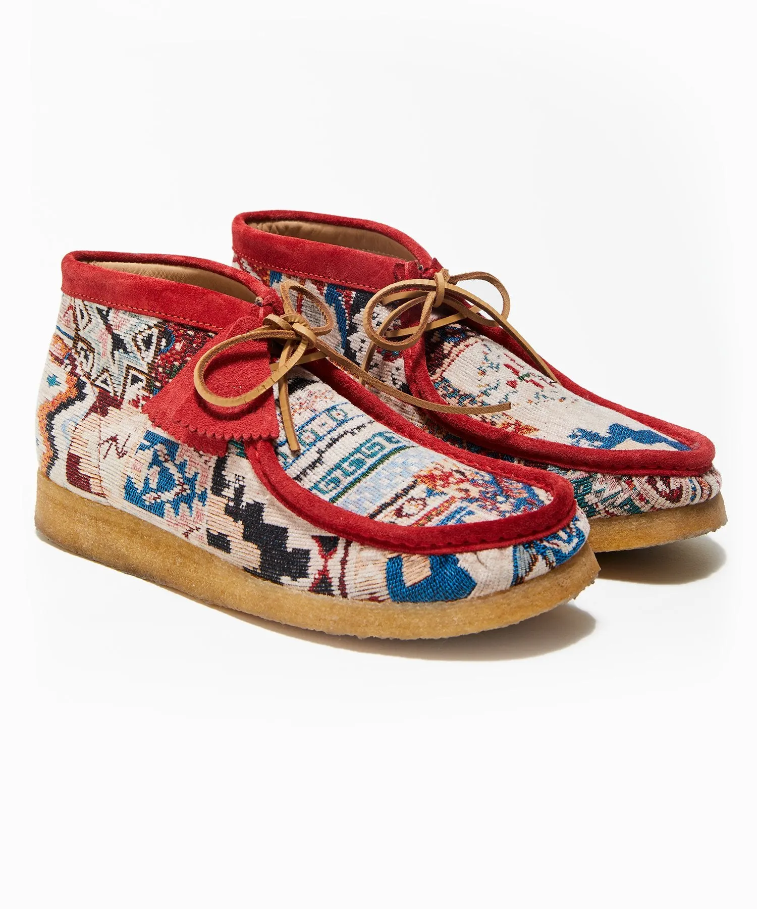 Todd Snyder x Clarks Originals Kaleidoscopic Red Wallabee Boot