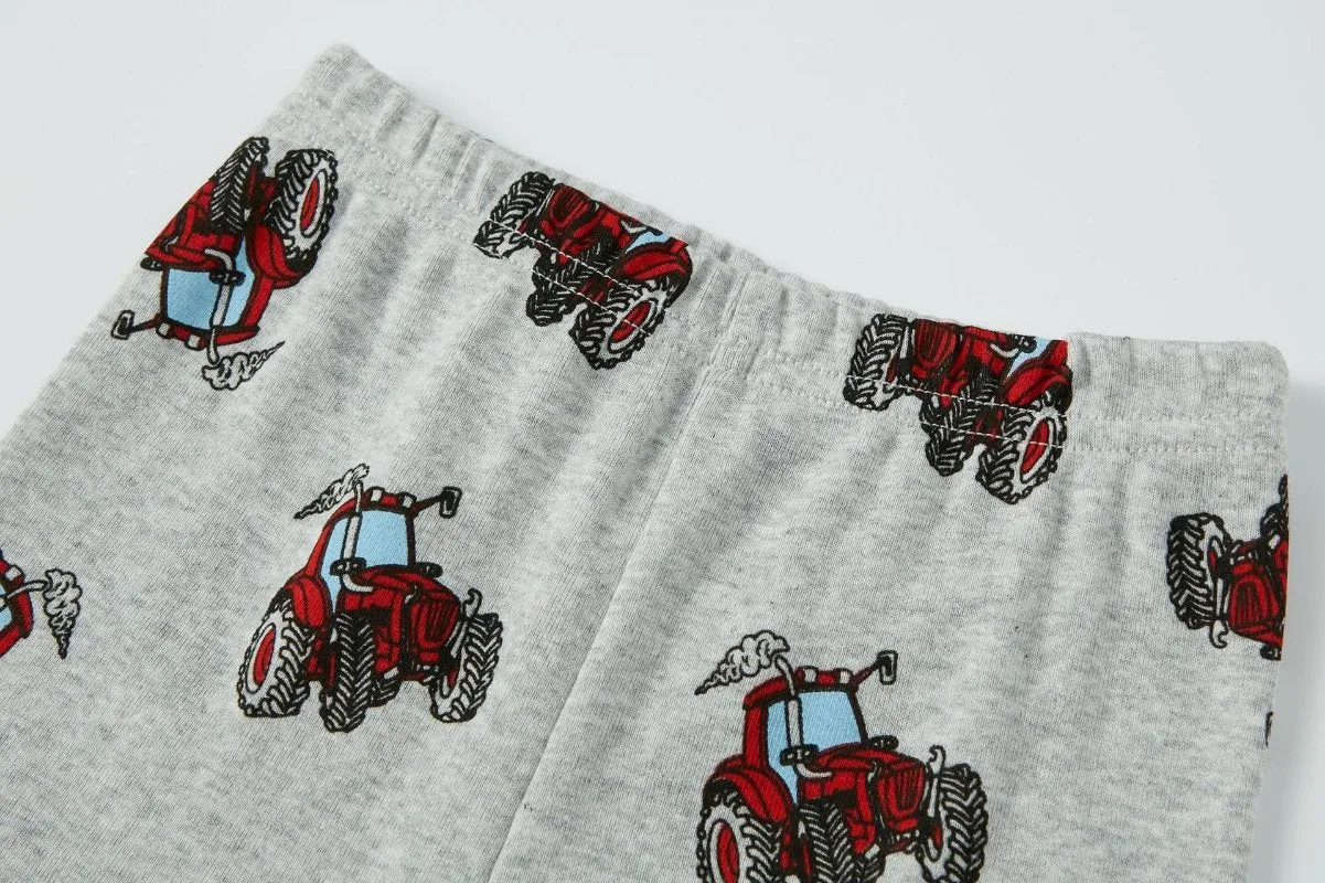 Toddler Boy's Short Sleeve Truck Print Pajama Set