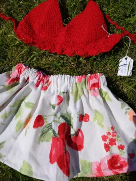 Toddlers festival feeling skirt and sun top, to fit age 9 to 18 months