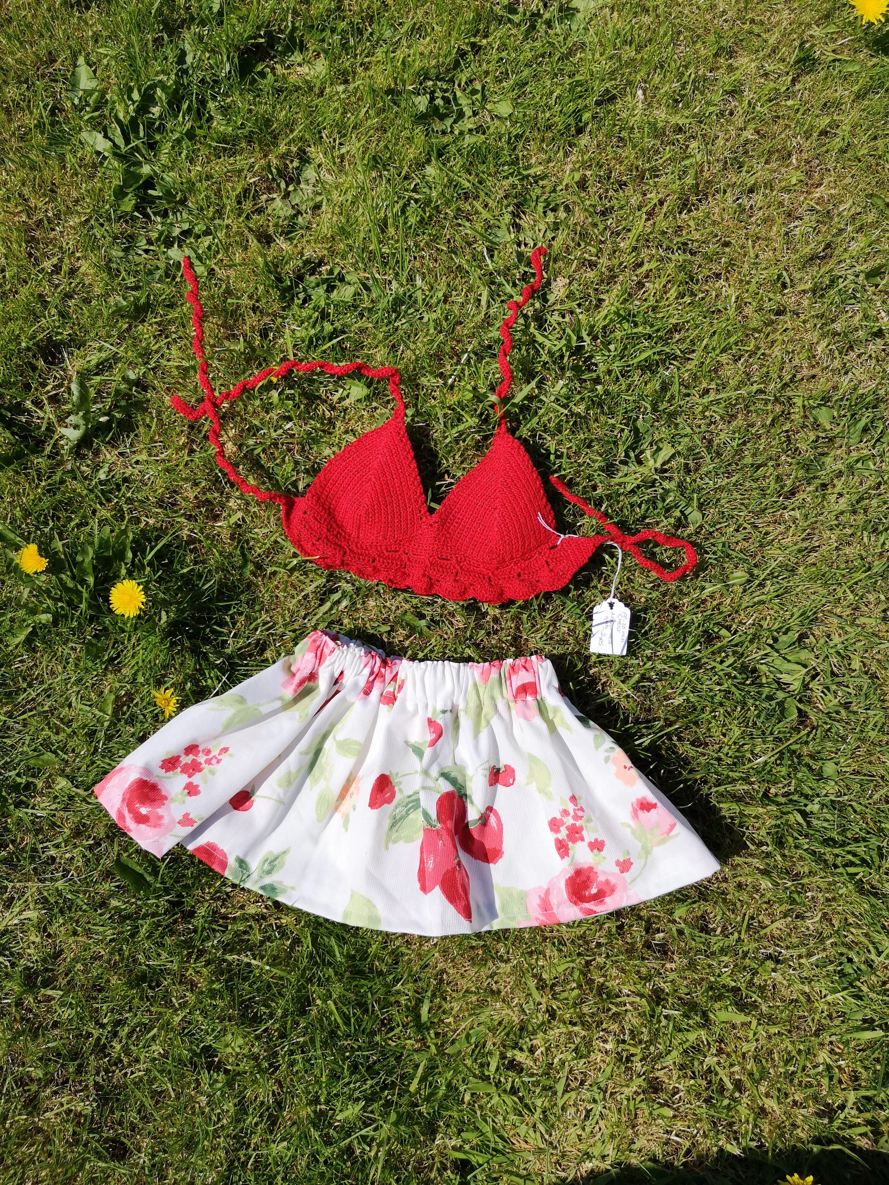 Toddlers festival feeling skirt and sun top, to fit age 9 to 18 months